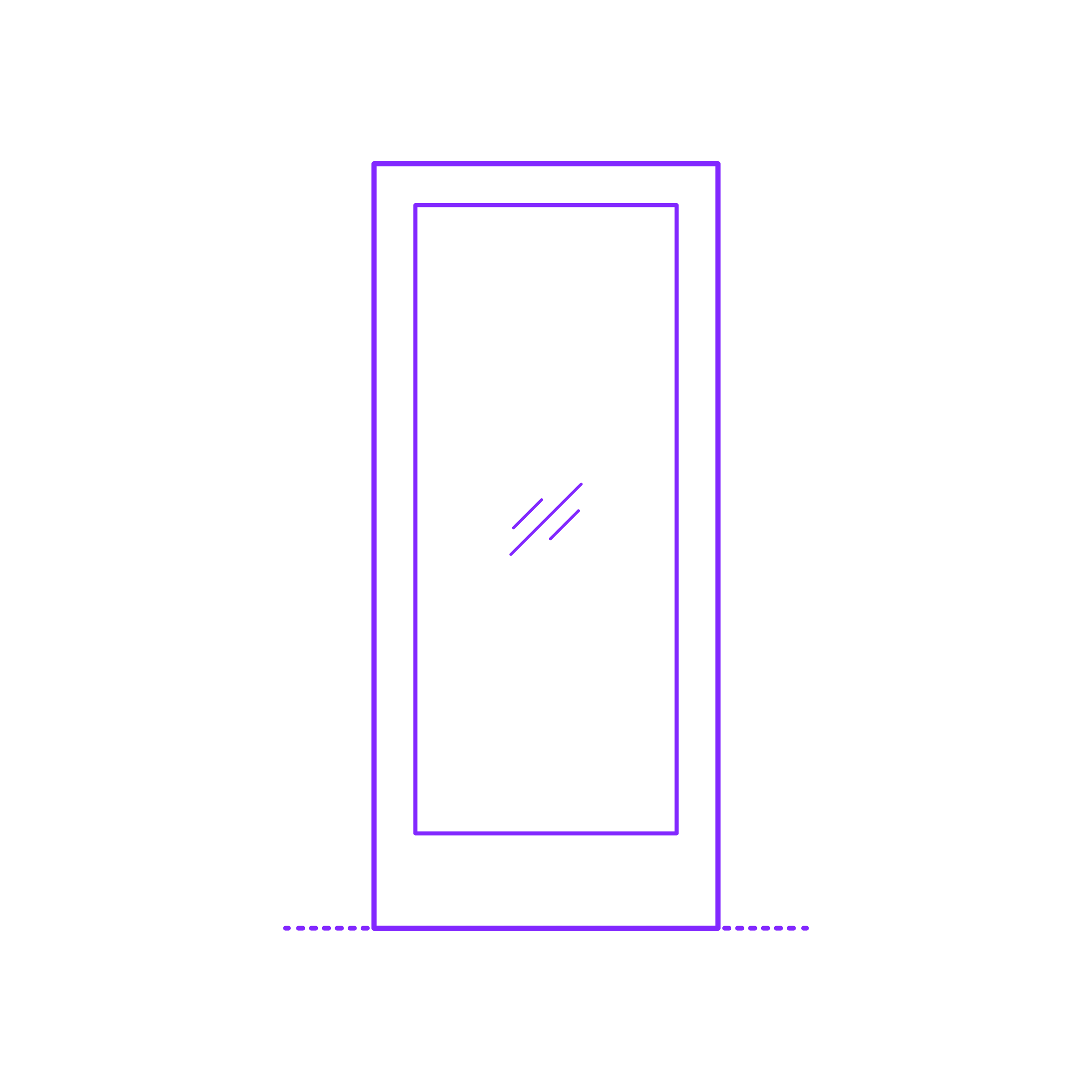 Buildings Interior Doors Lite Interior Door Vertical 1 Panel Outline Drawing Svg Vector Free Vectors
